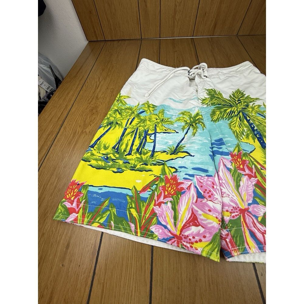 Hollister Swim Trunks Shorts Men's Size XL Drawstring Pocket Surf People - Picture 3 of 16